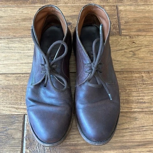 Frye Leather Chukka Boots Brown Distressed Mens Size 9 main image 4